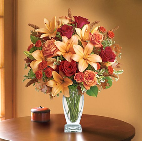 Fall Lilies and Roses